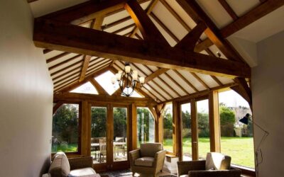 Green Oak Conservatory Extension to Period Property